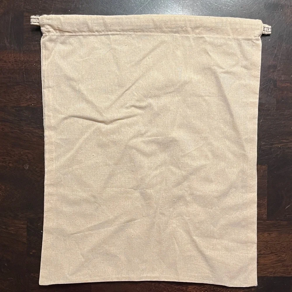 Set of 2 Tory Burch Drawstring Cotton Dust Bags, Approx 12” Wide x 14.5” Tall